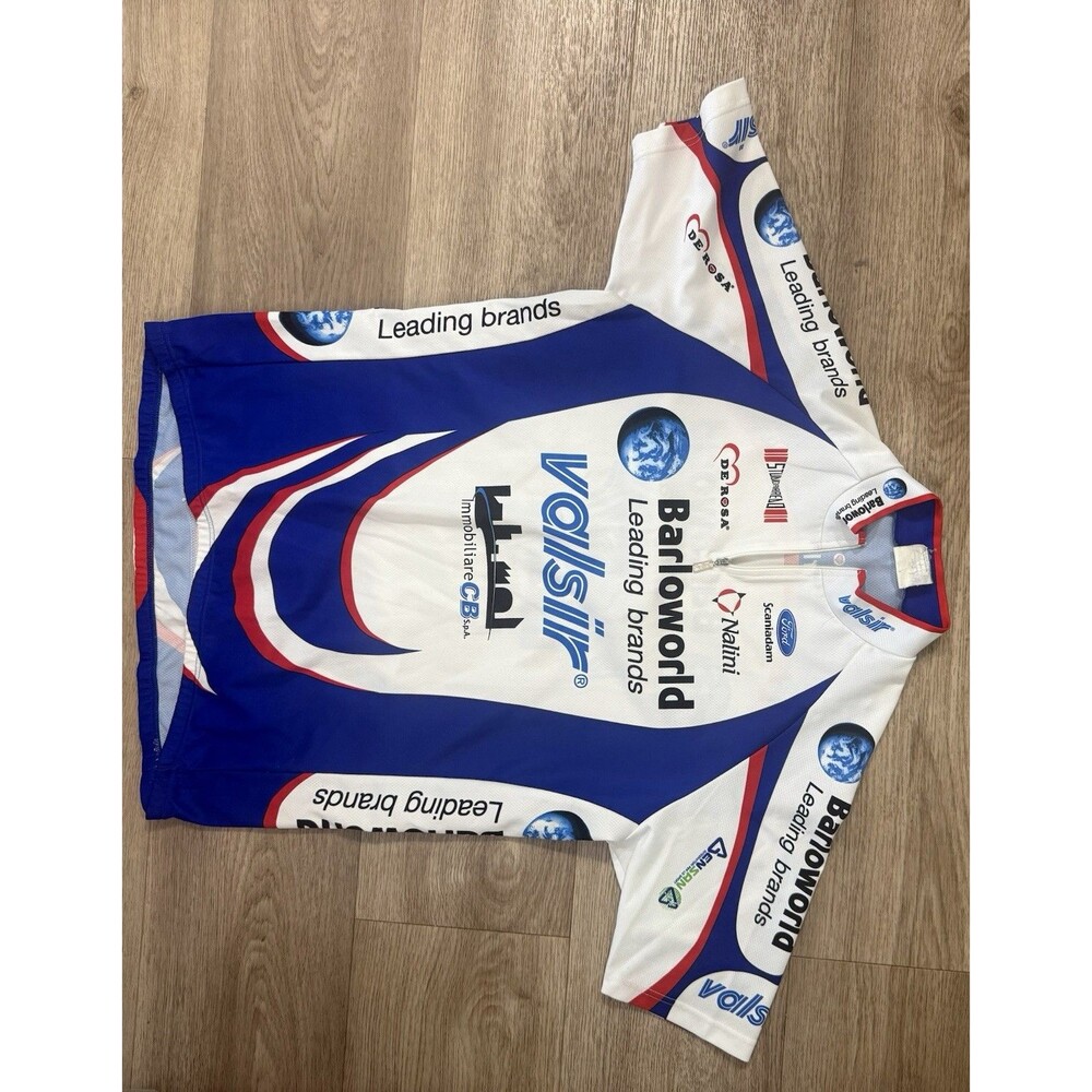 Vintage Nalini Team Barloworld Valsir Cycling Jersey Men's Size 6 XL Italy 2005